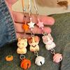1/3 Pcs Cute Cat Phone Chain Pendant Versatile Bell Star Pendant Cartoon 3D Cat Bag Keychain Pendant