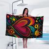 1pc Love Print Towel Sports Quick-Drying Super Absorbent Camping Towel Super Soft Lightweight Gym Swimming Yoga Beach Towel