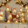 "LED Iron Bell String Lights - Colorful Christmas and Birthday Decorations"