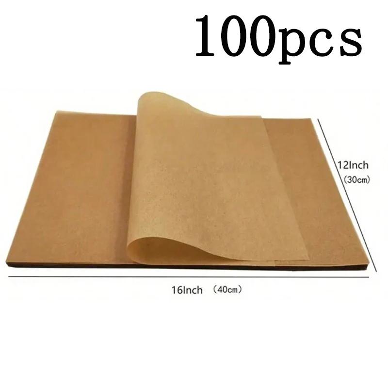 Parchment Paper Baking Sheets Non-Stick Precut Baking Parchment Paper for Baking Grilling Air Fryer Bread