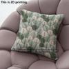 Green Leaf Print Square Pillow Covers Pattern Cushion Cover Suitable for Sofa Bedroom Car Pillow Cover