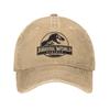 2026 Vintage Jurassic Park Dinosaurus Znovuzrození Baseballové čepice Muži Ženy Opotřebovaný Denim Prané Snapback Čepice Venkovní Cvičení Měkké