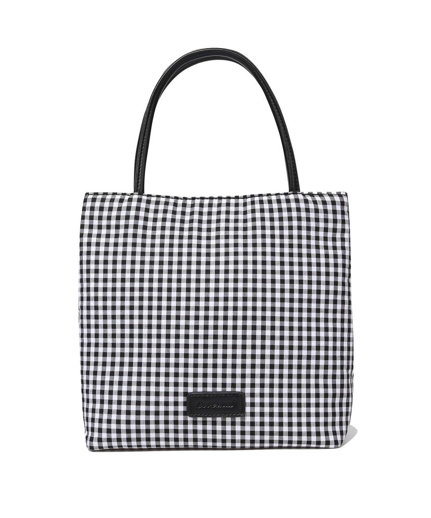 Covernat Woman Clover Heart Daily Check Tote Bag Check