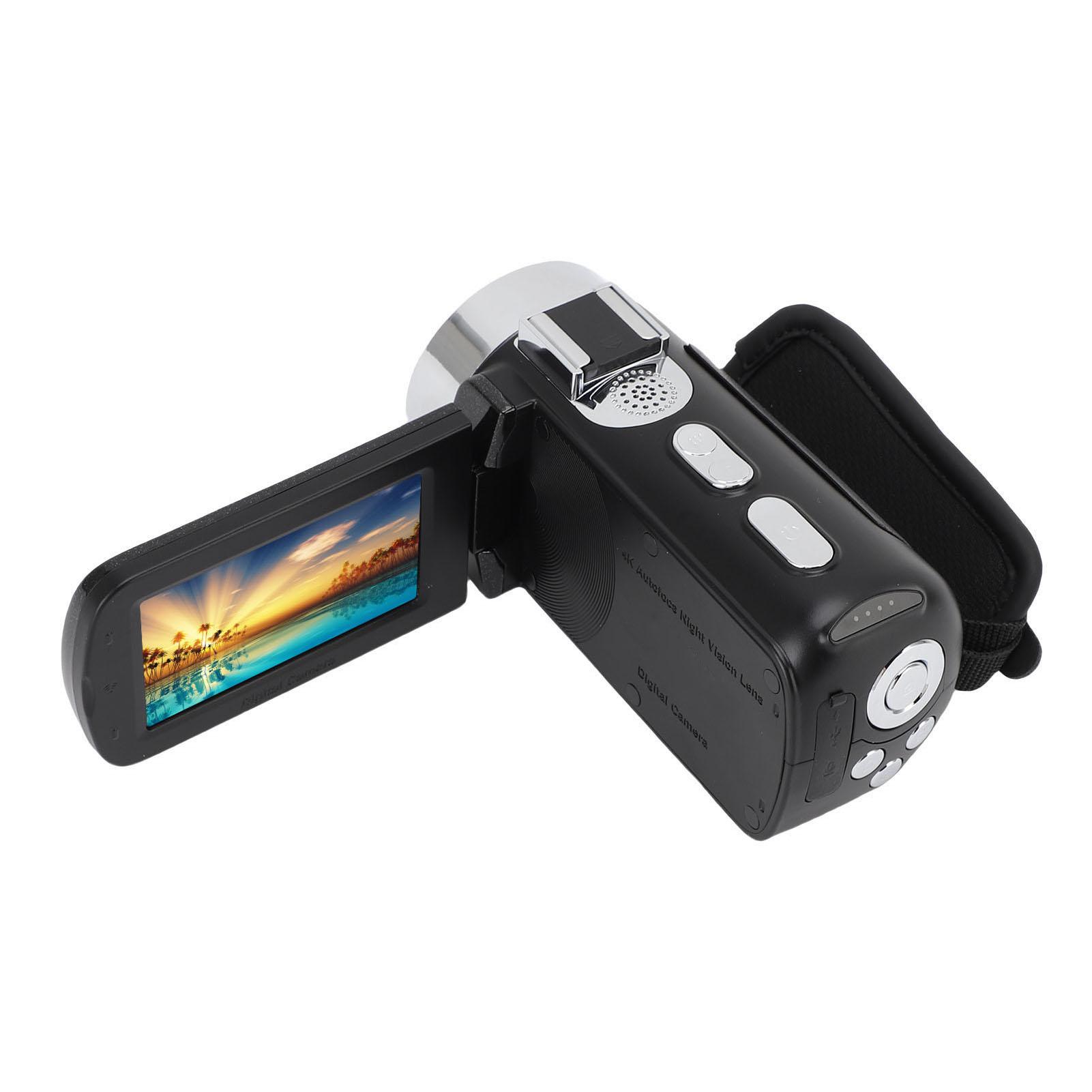 

4K Video Camera 64MP Multiple Filter 3 Inch Flip Display LED Fill Light WiFi Digital Camera