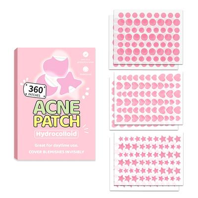 360Pcs Heart Star Face Skin Care Acne Pimple Patch Invisible Professional Healing