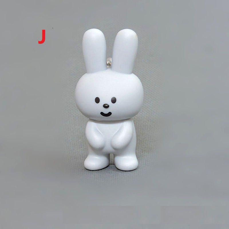 Premium Hot Fluffy Mr. White Cloud Raindrop Sunny Bear Pvc Keychain Pendant 2.8 Inches J