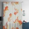 Goldfisch Tüllvorhänge für Wohnzimmer Transparenter Vorhang Schlafzimmer Schleier Organza Dekorative Fensterdekorationen