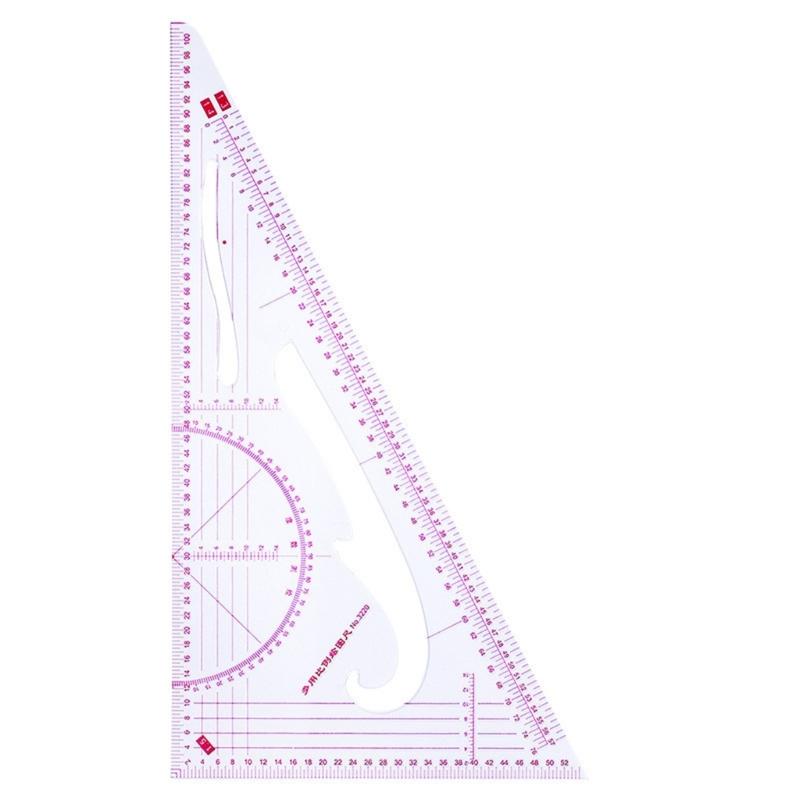 

Multifunctional Patchwork Ruler French Curved Ruler Clear Scale Dressmaking Drawing Template Tool for Beginner Designers