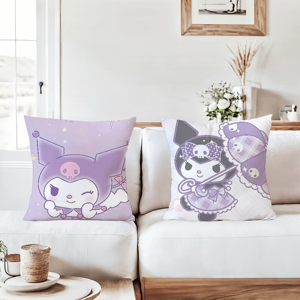Cartoon Cute K-Kuromi Pillow Case Suitable For Bedrooms Living Rooms Cars Home Decoration