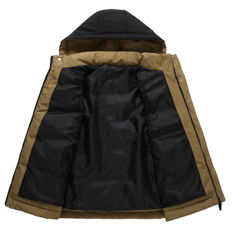 Plus Size L-5XL Fashion Winter Men's Sleeveless Jackets Hooded Thick Outerwears Man Warm Vest