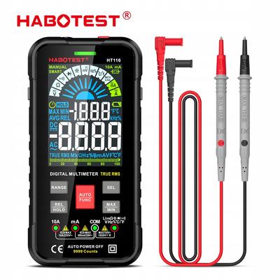 Digital Handheld Multimeter Voltage Tester True Rms Ncv + Battery Case