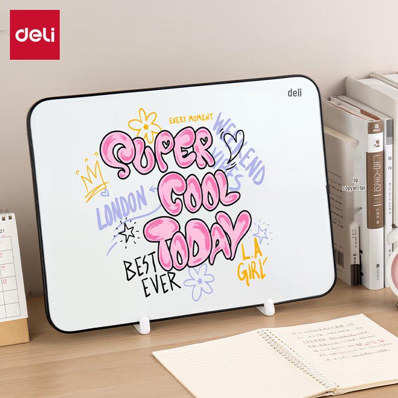 Deli Magnetic Desktop Whiteboard with Stand