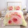 Bedding Set Digital Print Comfortable Duvet Cover for Home Bedroom Decoration, 1 Duvet Cover and 2pillowcase with Zippers