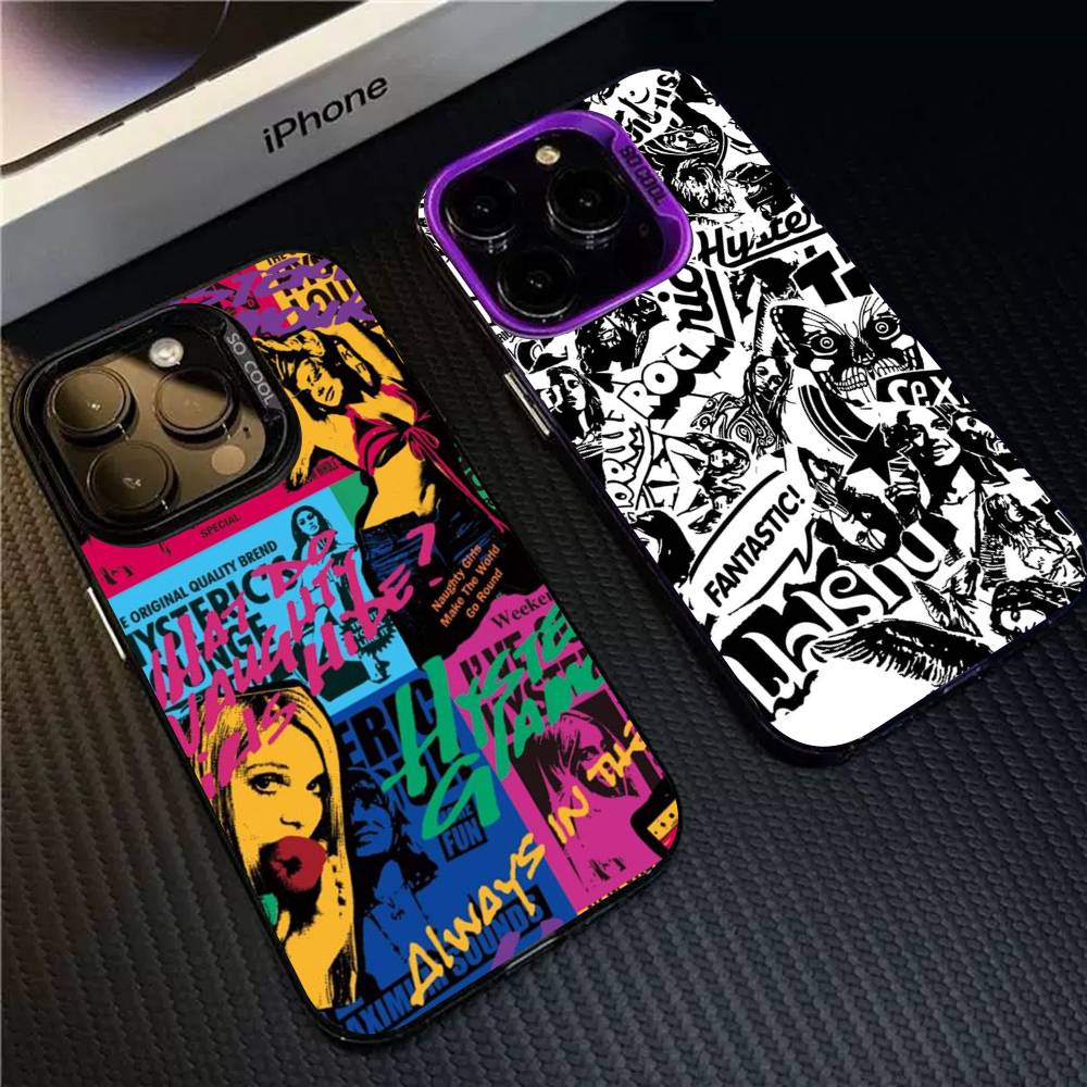 H-Hysteric G-Glamour Girl For IPhone 17 16 15 14 13 12 11 Pro Max Plus Matte Color Back Phone Cover
