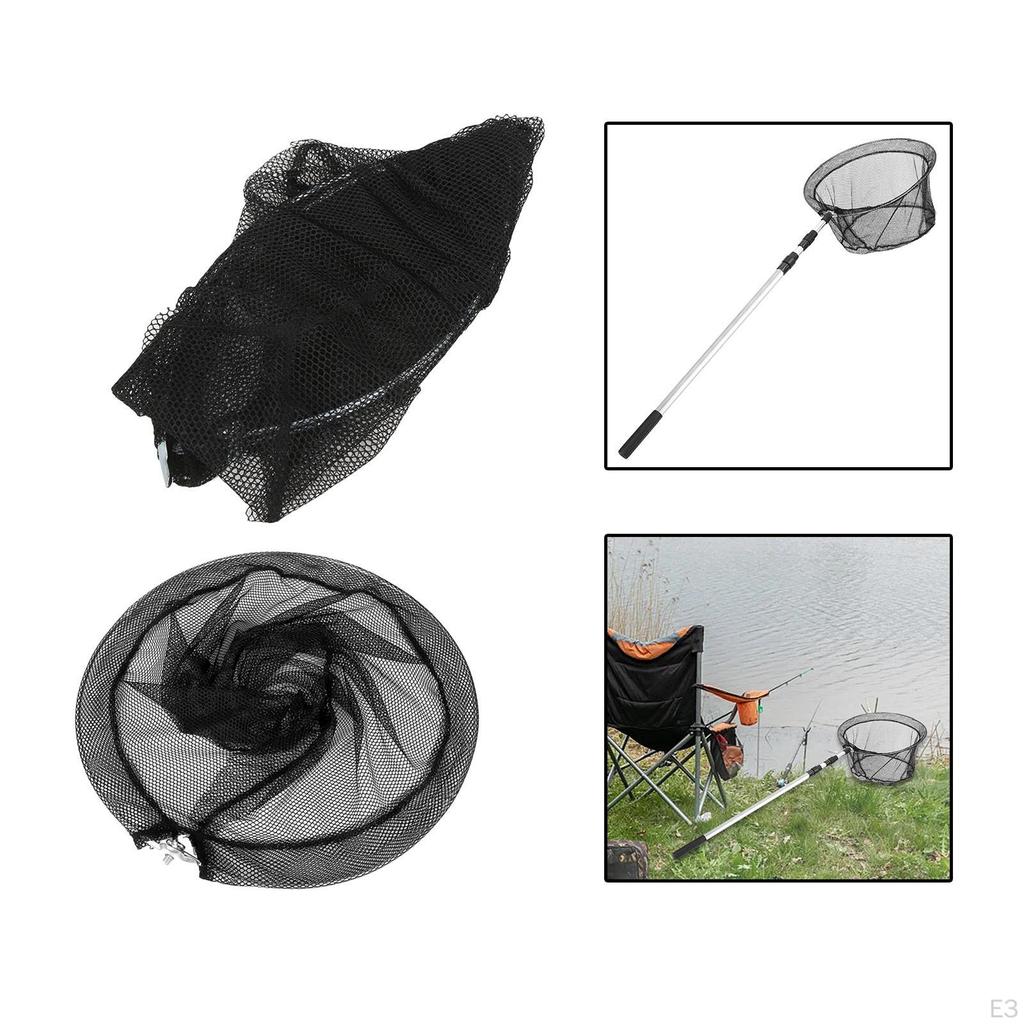 Fishing Landing Net Mesh Multifunctional Strong Load Bearing Practical Folding Head Tool