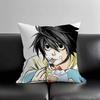 Coole H-Death Note Kissenbezug Kissenhülle Weich Niedlich Dekokissenbezug Für Auto Sofa Kissenbezug Polyester Mit Reißverschluss