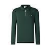 Versatile Half-Zip Polo Shirt Men Tops Ocean-Green A11M513218FDG