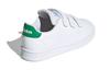 Adidas Neo ADVANTAGE Synthetic Leather Comfortable Low top Kids' Skateboarding Shoes White Children Aged 3 7 Years Old EF0223
