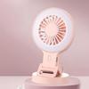 Portable USB Charging Desk Fan With Phone Holder And Three Speed Setting Suitable For Camping Photography Mobile Devices