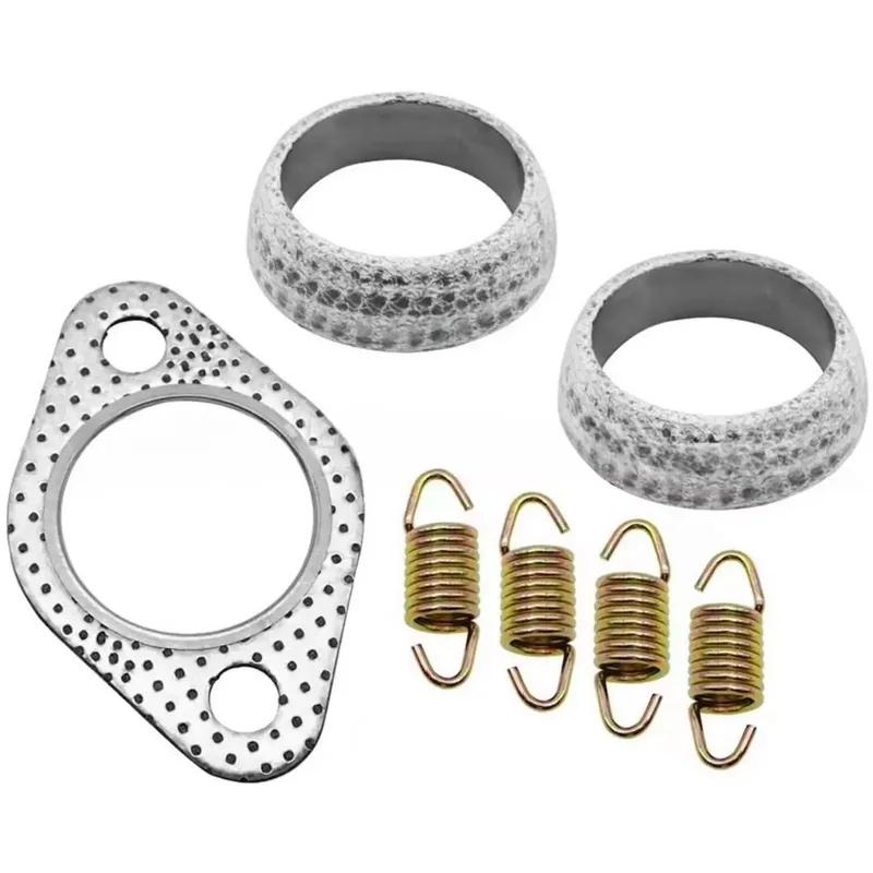 Exhaust Muffler Gasket Seal Spring Rebuild Kit for Polaris 01-14 Sportsman 400 450 500 Ranger 400 425 500 Scrambler 500 Hawkeye
