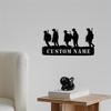 Unique Handmade Custom Soldier Silhouette Metal Wall Art Durable Laser Cut Iron Spray Paint Military Tribute Decor