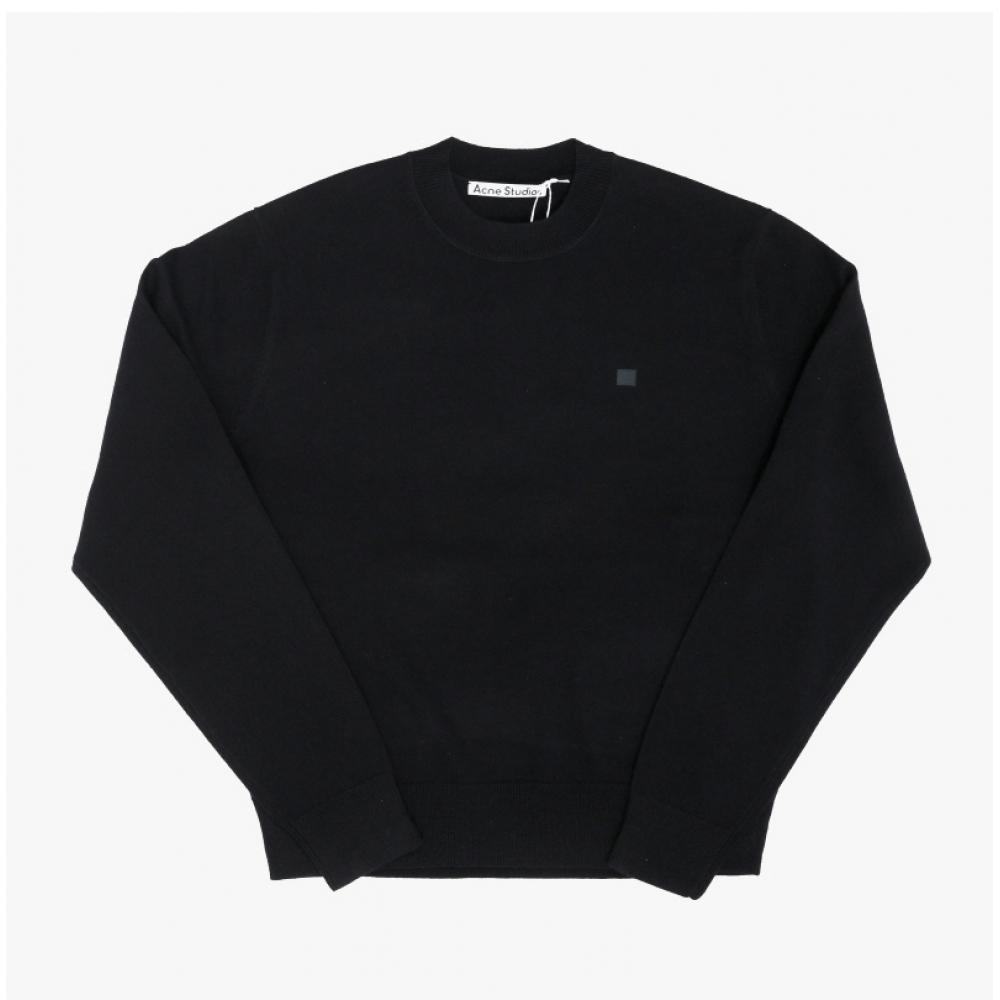 Acne Studios Unisex Knit Face Logo Patch C60115 Black  900 