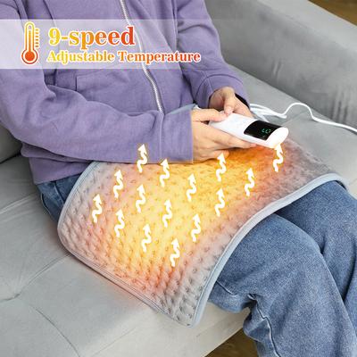 Electric Heating Pad Blanket - 9 Level 4 Mode Temperature Control Thermal Waist Belt Winter Warming Back Hand Warmer for Comfort