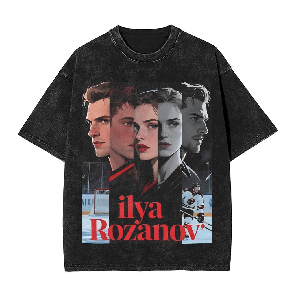 Herren Beheizte Rivalität Ilya Rozanov Basic T-Shirts Top T-Shirts Strand Y2K Lässiges Kurzarm-T-Shirt Herren Hip Hop T-Shirt Heiß
