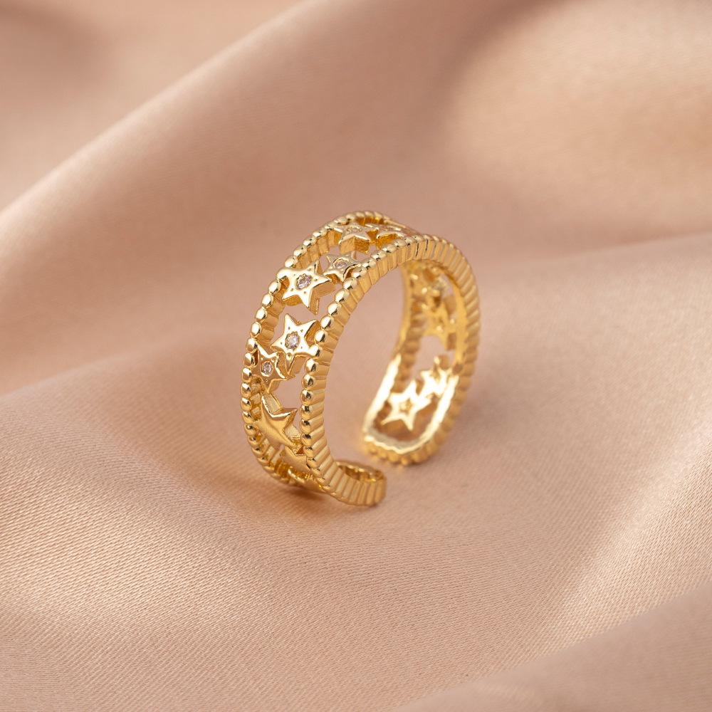 

Европейское и американское регулируемое кольцо с цирконом и полным бриллиантом: Женский, Высококачественный, Невыцветающий, Универсальный дизайн