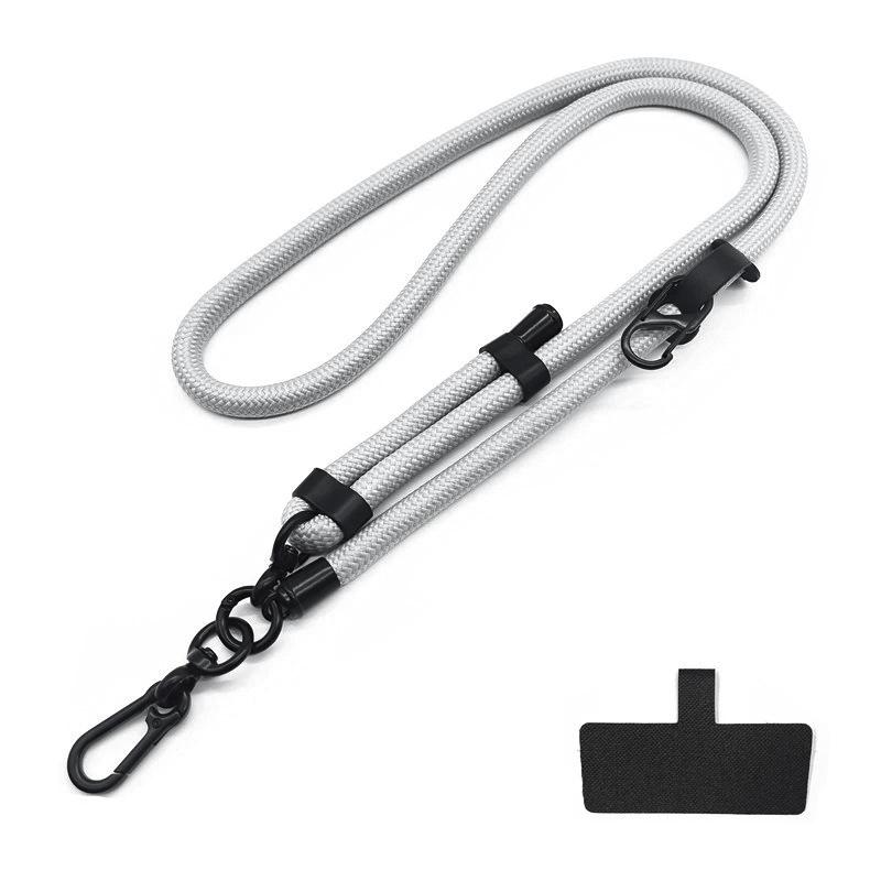 10MM Nastavitelný crossbody popruh na telefon a fotoaparát proti ztrátě s očkem a klipem