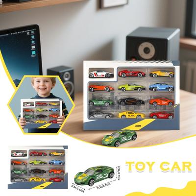 Carro de Liga 12 peças, 1:64 Modelo de Carro Pequeno, O Melhor Presente Para Crianças, Carro de Brinquedo de Simulação 6 peças, Ornamentos Colecionáveis