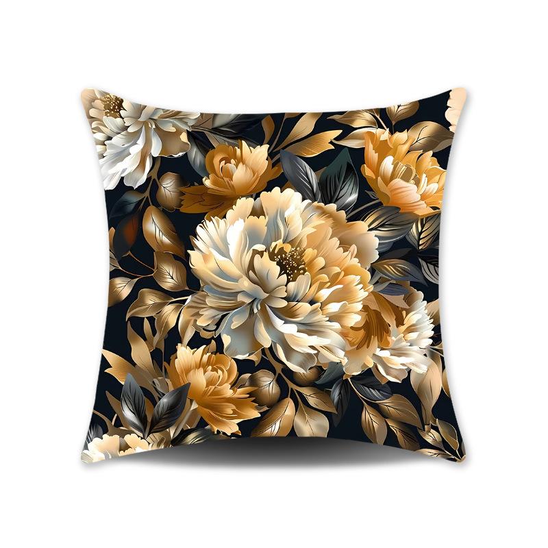 New Spring Home Pillow Cushion Cover Natural Floral Print Nap Sofa Bedroom Gift Pillow Cover