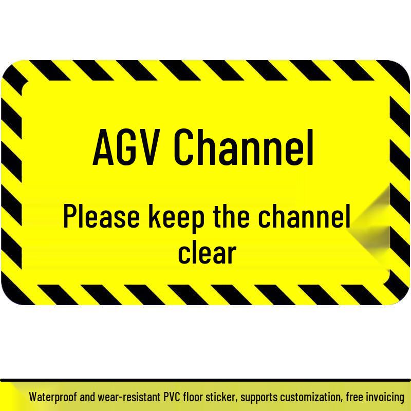 AGV Channel Floor Marking Sign