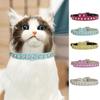 Adjustable Bling Rhinestone Cats Collars Super Shining Crystal Puppy Necklace  Photograph