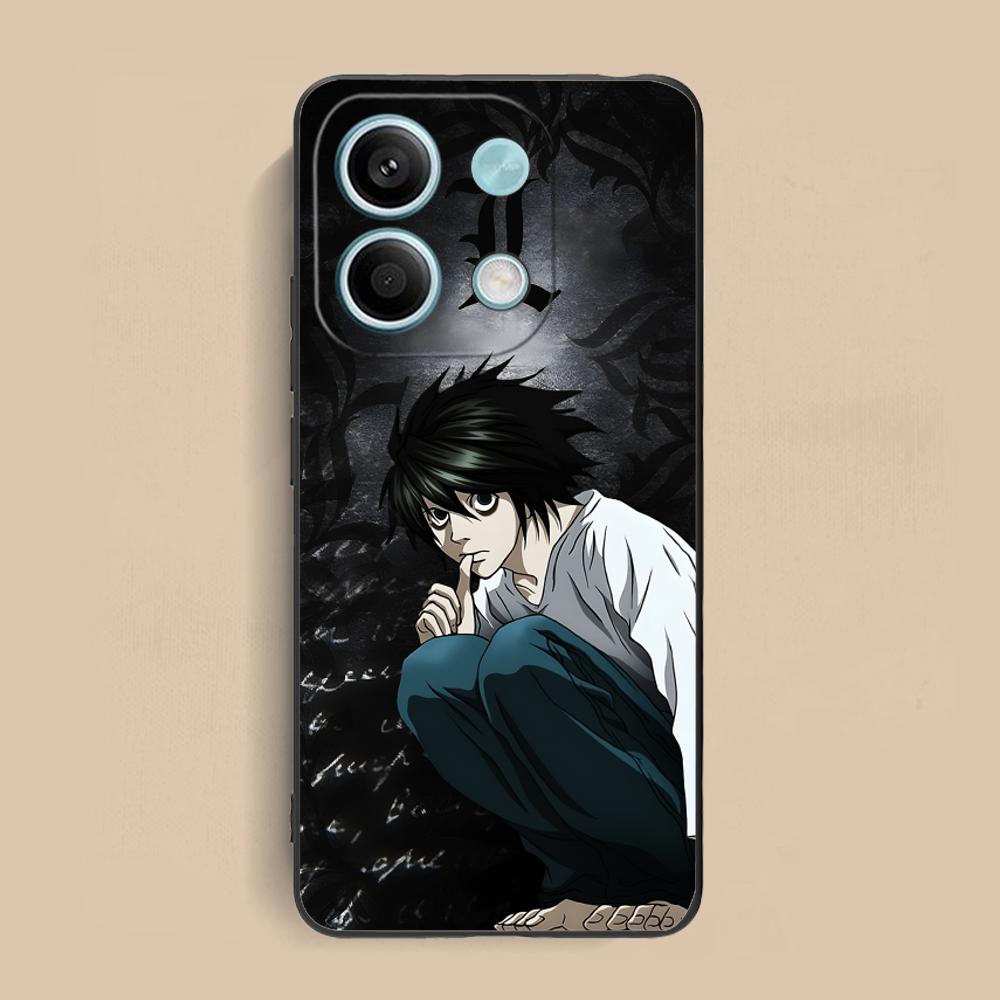 Death Note L Lawliet Mobile Phone Case for Xiaomi Redmi 15 14 13 12 A5 3 2 1 C Plus 4G 5G Colorful Printing Cover Cover Pretty