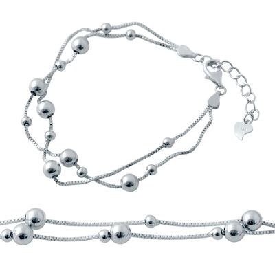Silver Bracelet Without Stones (2037071)