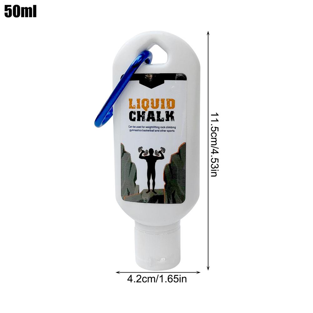 50ml/100ml Liquid Chalk Sweat-Resistant Workout Magnesium Powder Anti-slip Cream Grip Weight Lifting Climbing Gym Sports Chalk