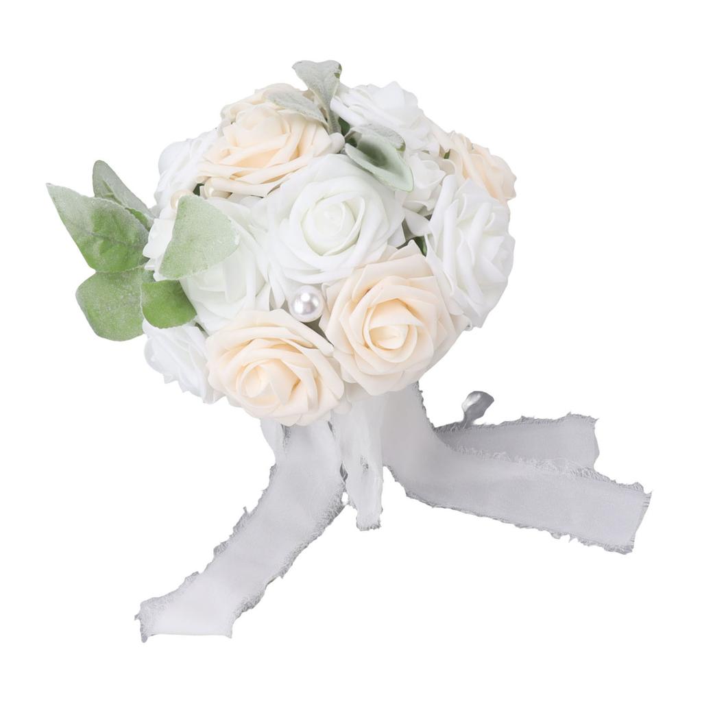 Wedding Bouquet Vivid Color Holding Flowers Romantic Handmade Elegant Holding Flowers For Parties Offices Shops Gardens