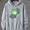 2026Unisex Pullover Hoodie, Cute Skateboarding Frog Cartoon, Drawstring Kangaroo Pocket Casual Autumn‑Winter Sweatshirt for Men