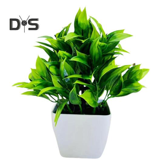 Artificial Potted Green Plants Home Office Table Centerpiece Wedding Party Plastic Faux Greenery Bonsai Indoor Outdoor Desktop Decoration