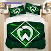SV Werder Bremen Mönster Sängkläder Täcke Set Örngott Kuddfodral Heminredning Födelsedagspresent (1 * påslakan + 2 * örngott, utan kärna)
