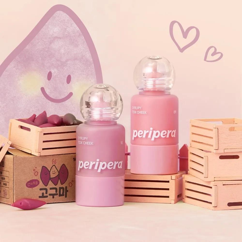 Peripera Cheek Warm Tone Cool Tone Blusher Syrup P Tok Pink Sweet Potato 002 Grape Milk Recipe