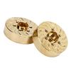 2Pcs Brass Wheel Weights 1.9 2.2in RC Crawler Car Hex Hub Adapter Model Upgrade Parts