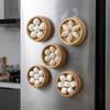 Plastic Chinese Dim Sum Refrigerator Magnet Realistic Miniature Food Magnetic Sticker  Home Decor