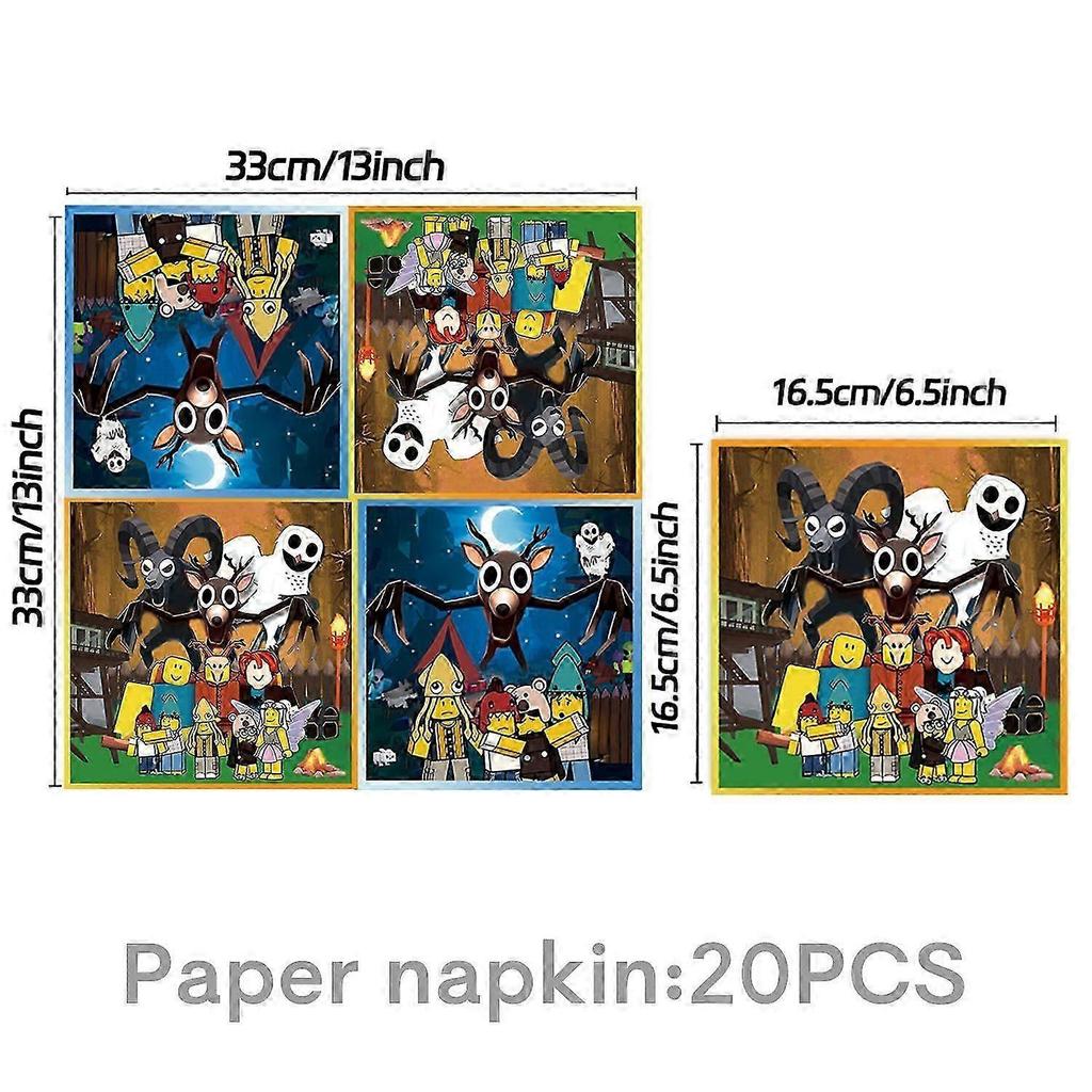 Roblox New Game 99Nights In The Forest Themed Party Supplies Scene Decoration New Arrival