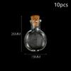 10Pcs Small Glass Bottles With Cork Stoppers Diy Decoration Mini Glass Vials Cork Message Glass Vial Wishing Bottles