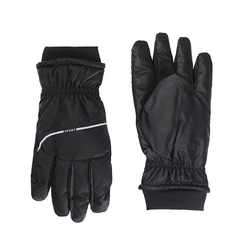 Full Palm Gloves Men s Winter Fleece Thickened Warm Gloves Women s Cold-proof and Water-proof Gloves Men s Ski Gloves