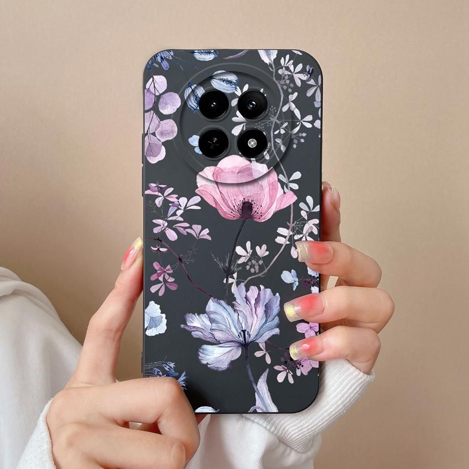 For OPPO Realme 12X 5G Phone Cases Cartoon Liquid Silicone Full Coverage Anti Drop Shell For Realme12 X Back Covers Bumper Funda