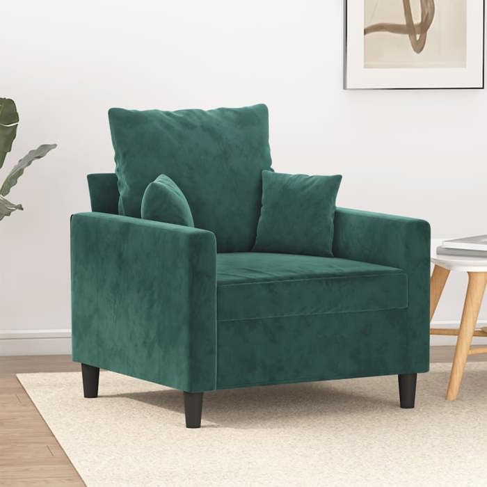 VidaXL Armchair, Recliner Chair with Backrest and Footrest, Reclining Seat, Living Room TV Armchair, Modern, Green 359285
