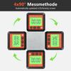 Digitaler Winkelmesser mit Magnetfuß und LCD-Display mit Hintergrundbeleuchtung, Winkellineal, 4 von 90 Grad